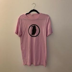 rook coffee logo t shirt in pink